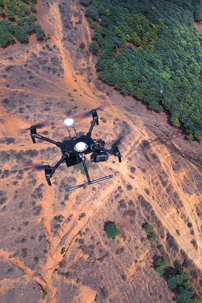 Monitoreo con drones Pampa Mensura Spa